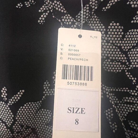 Eva Franco For Anthropologie Floral Jumpsuit Size 8‎ Black & White NWT - Picture 3 of 11